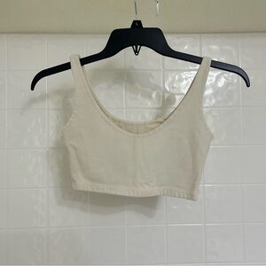 Brandy Melville Beige Cotton Bra Top